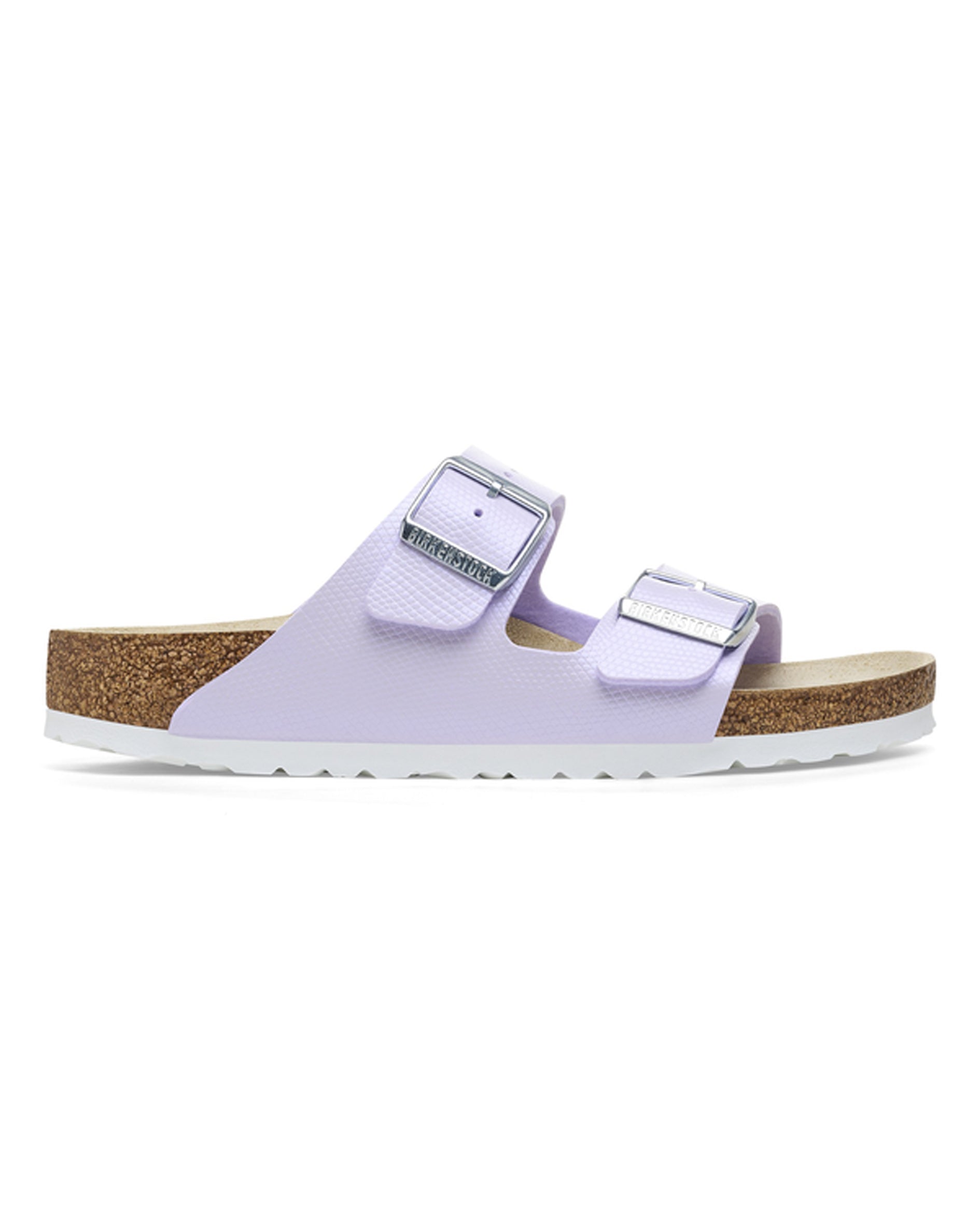 Arizona Shiny Lizard Purple Fog Birko-Flor Sandals