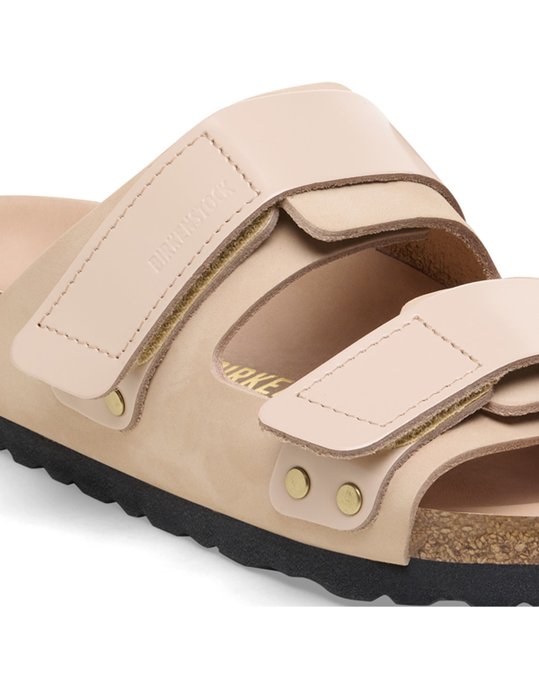 Uji High Shine New Beige Leather Sandals