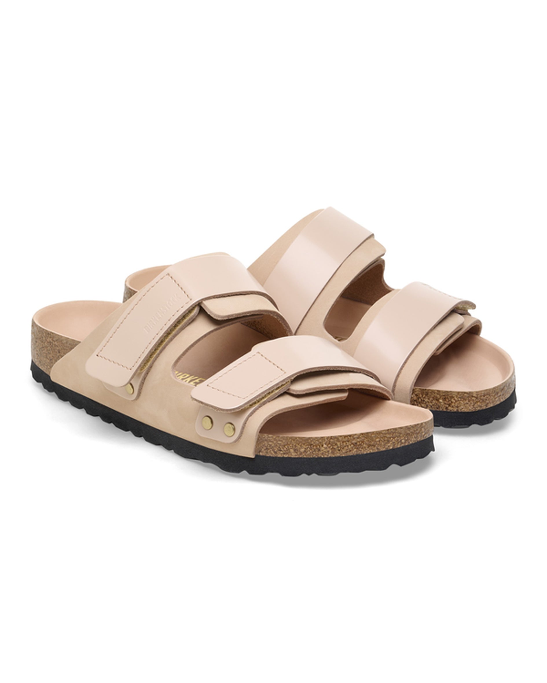 Uji High Shine New Beige Leather Sandals