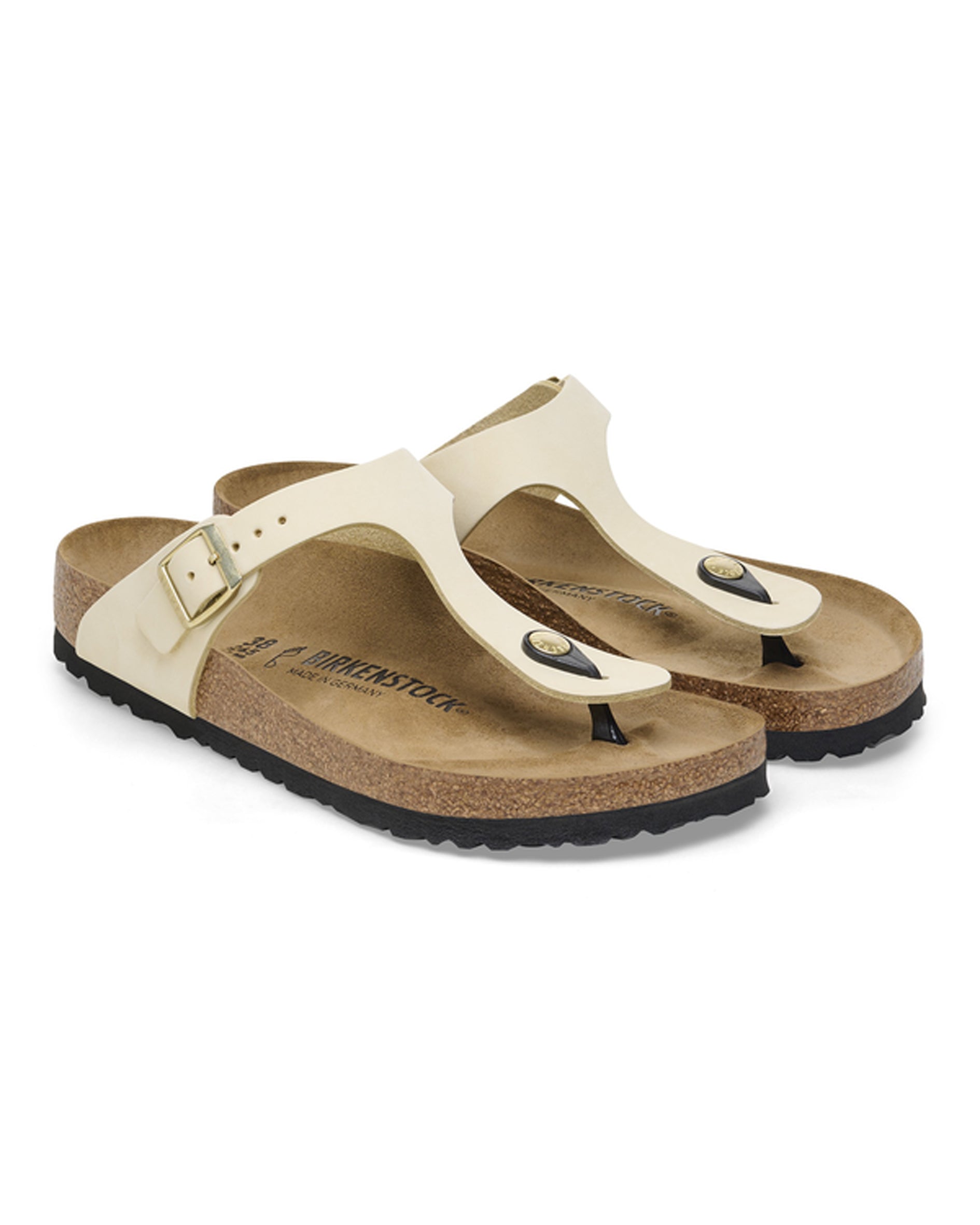 Gizeh Ecru Nubuck Leather Sandals