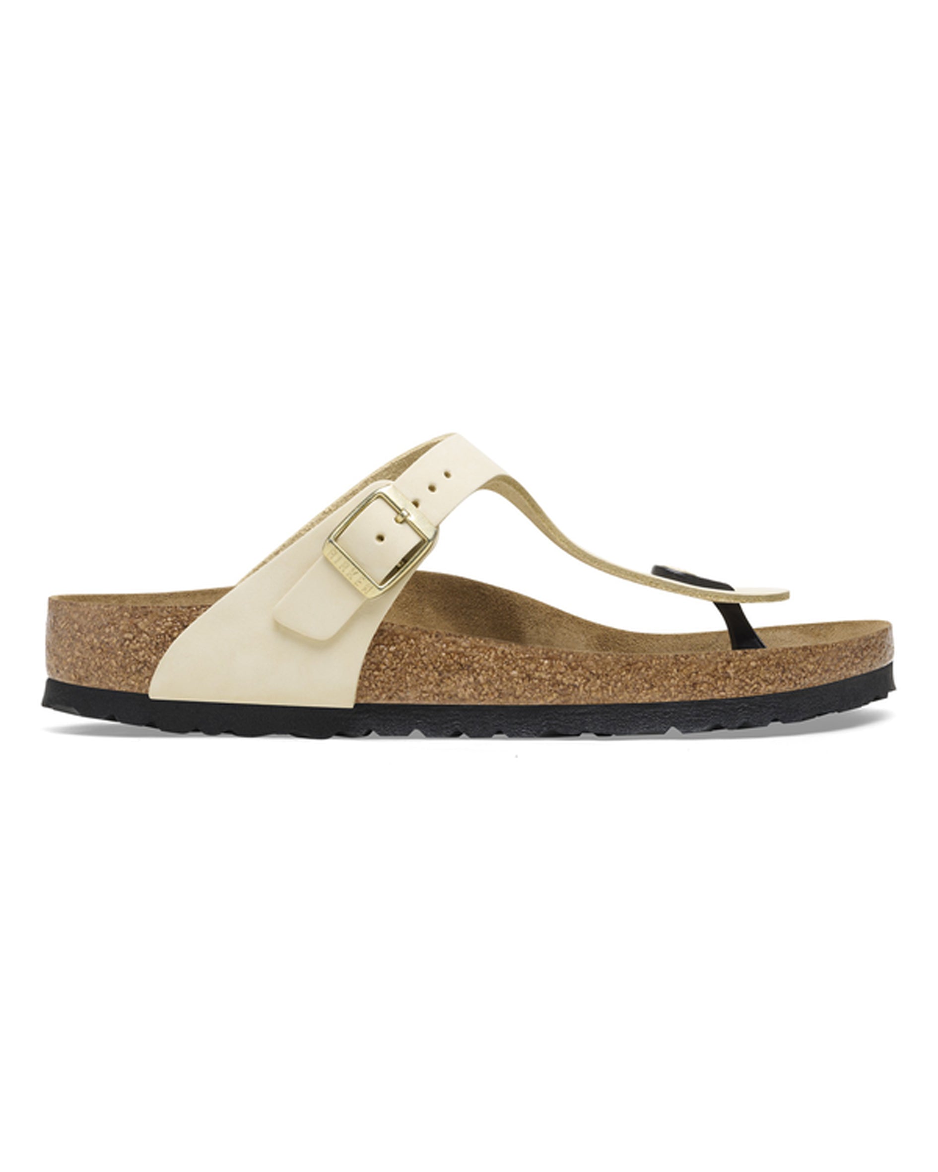 Gizeh Ecru Nubuck Leather Sandals