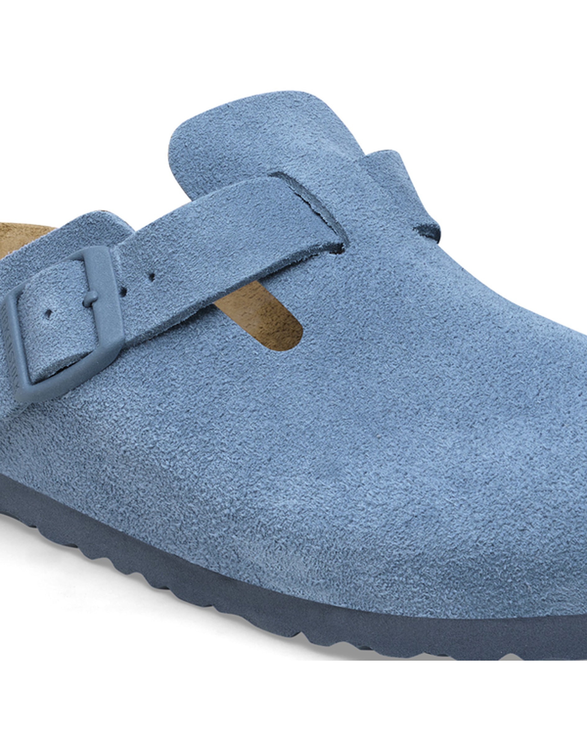 Boston Elemental Blue Suede Leather Clogs