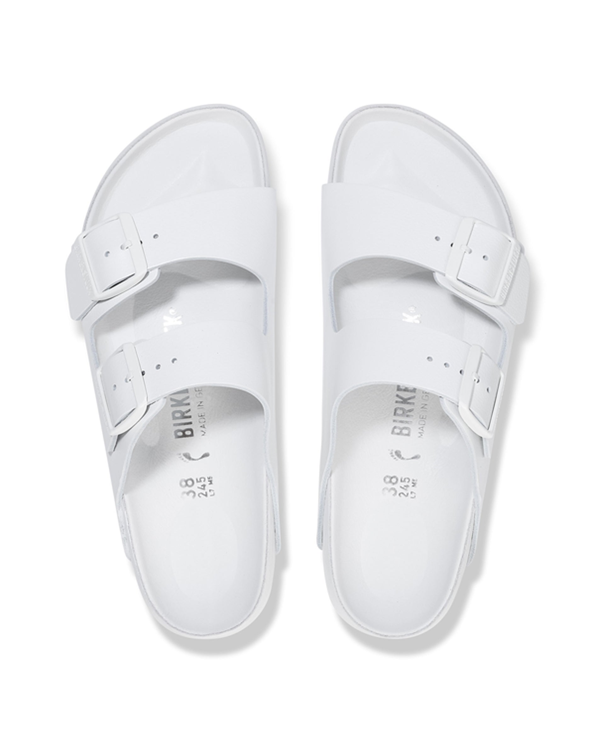 Arizona Exquisite White Leather Sandals