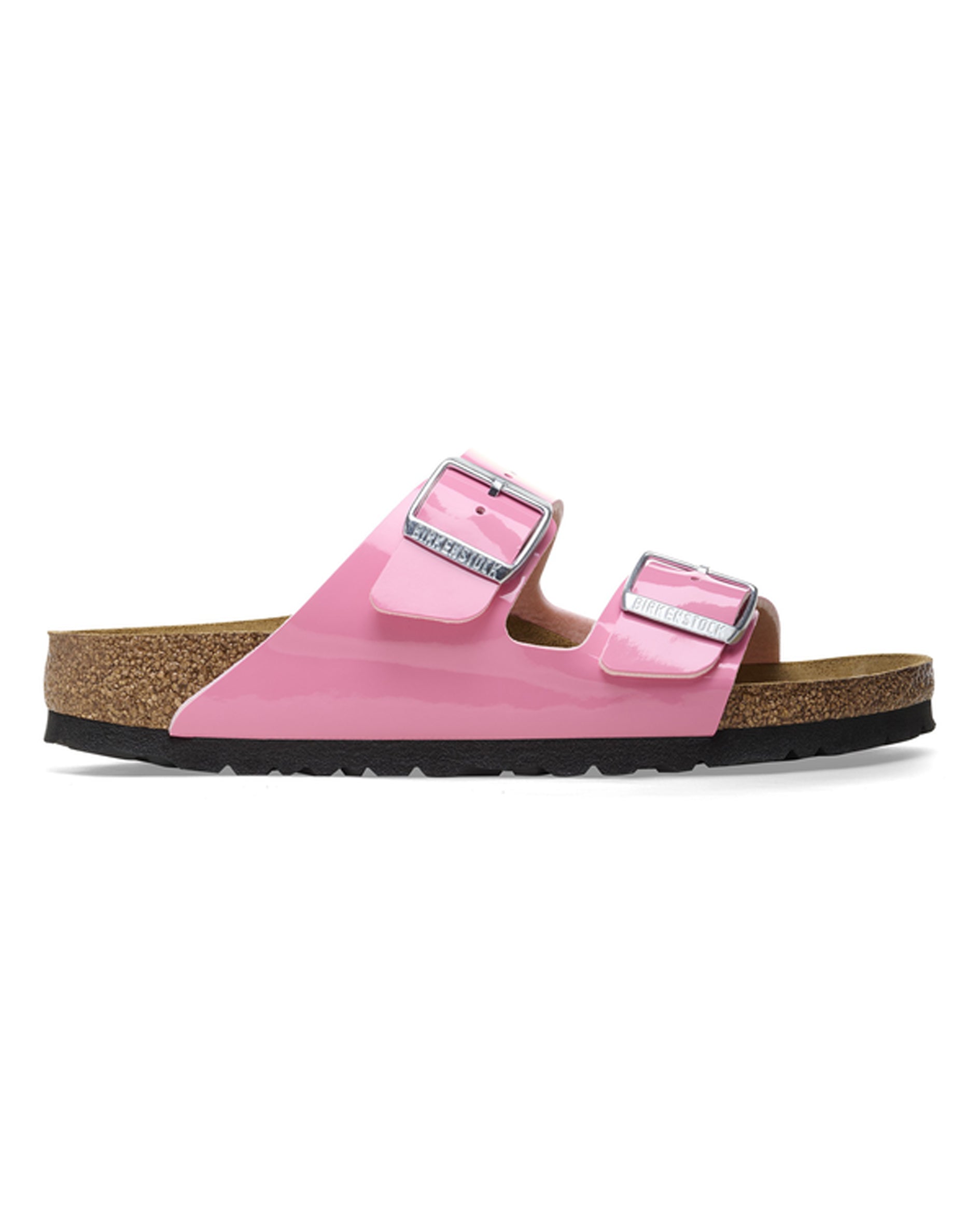 Arizona Patent Candy Pink/Black Birko-Flor Sandals