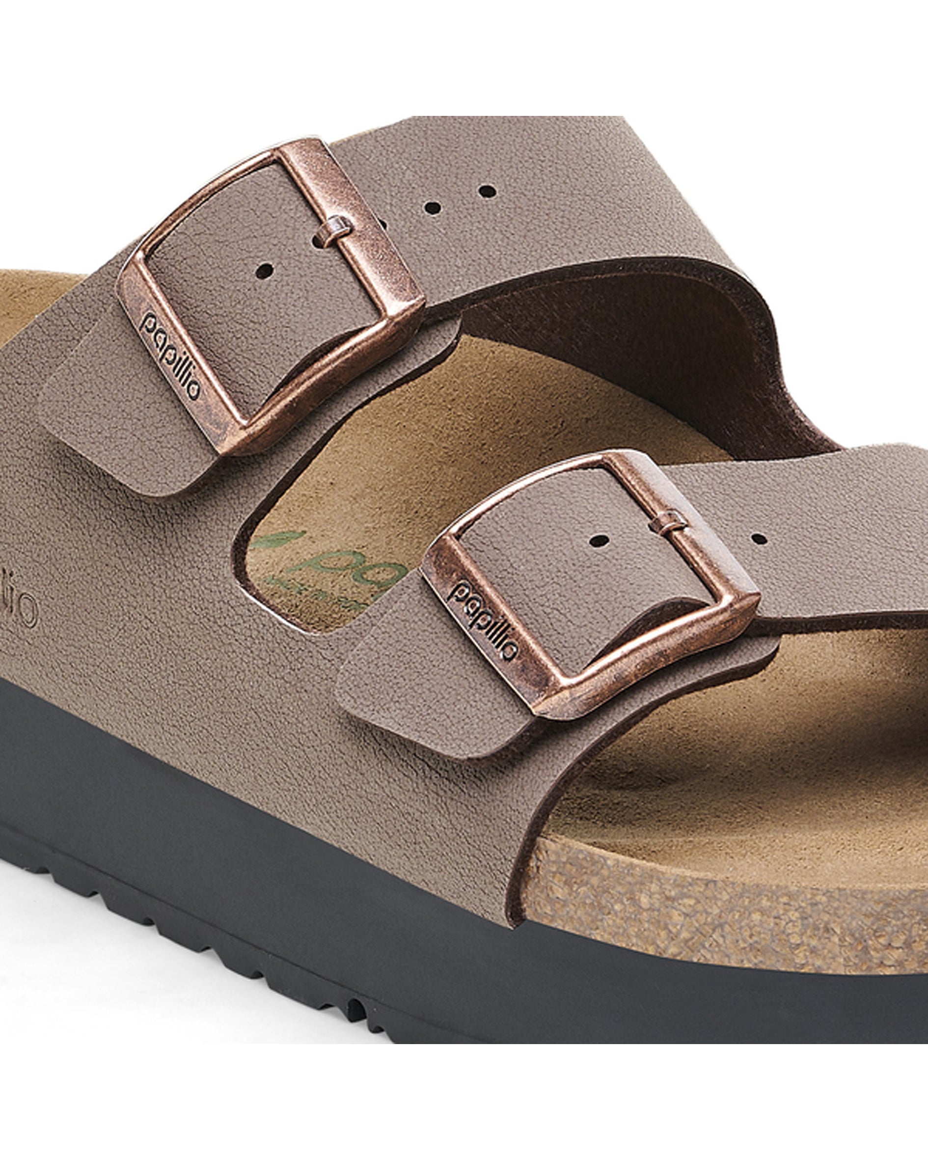 Arizona Platform Flex Mocca Vegan Birko-Flor Sandals