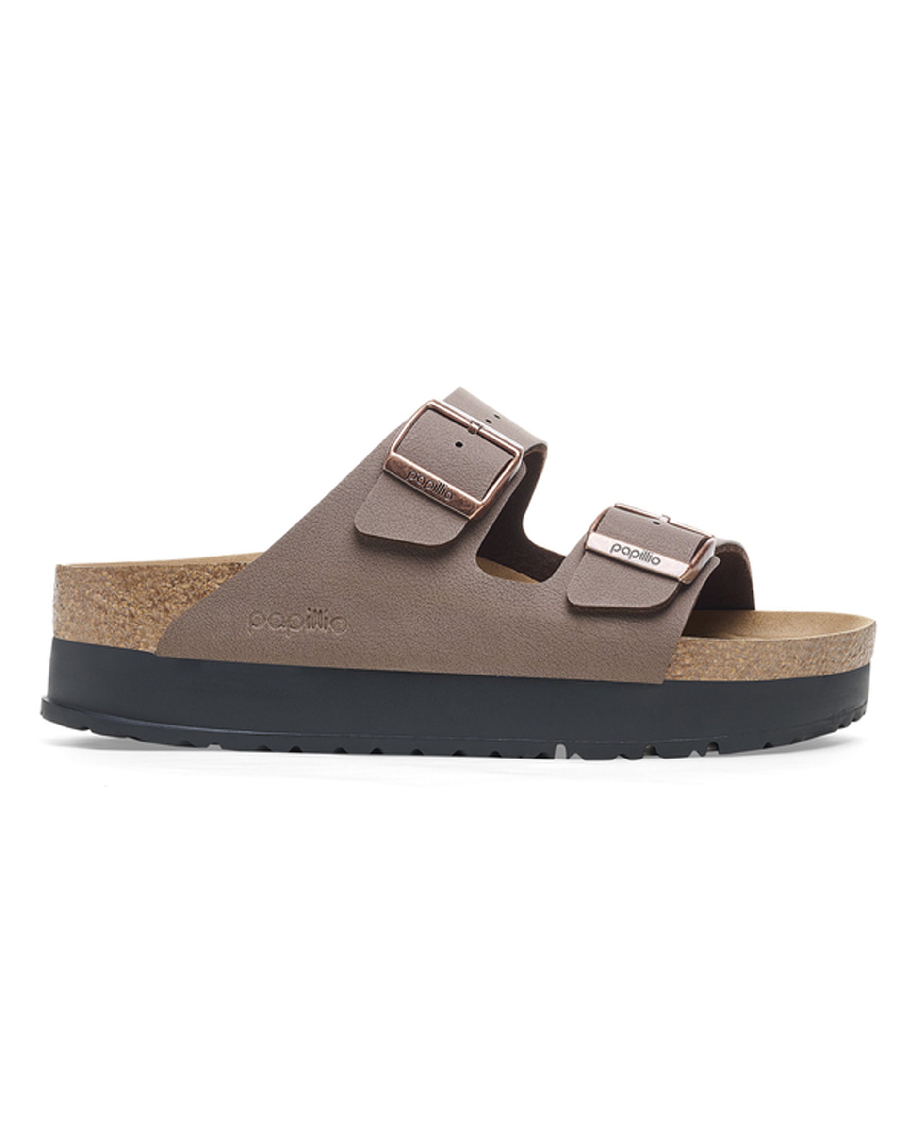 Arizona Platform Flex Mocca Vegan Birko-Flor Sandals