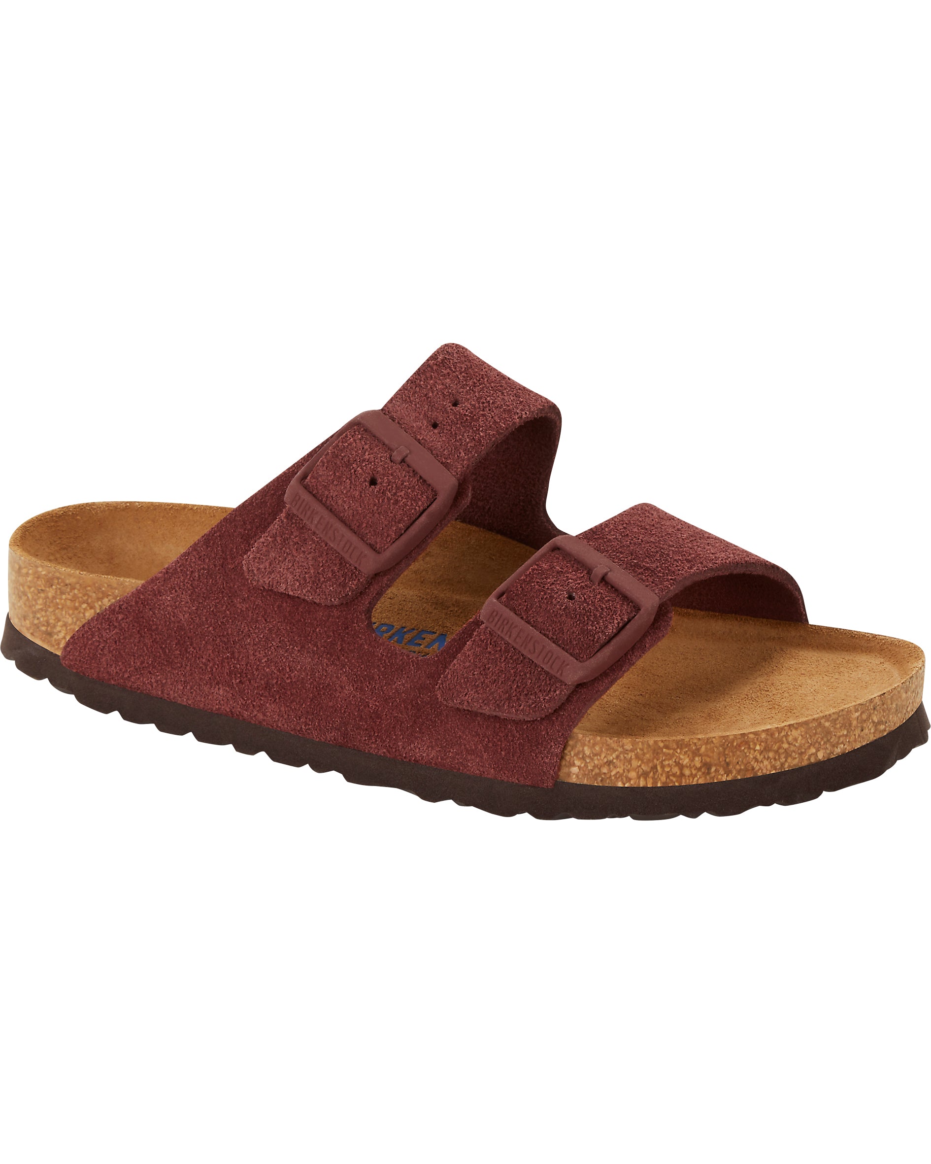 Arizona Soft Footbed Chocolate Suede Leather Sandals