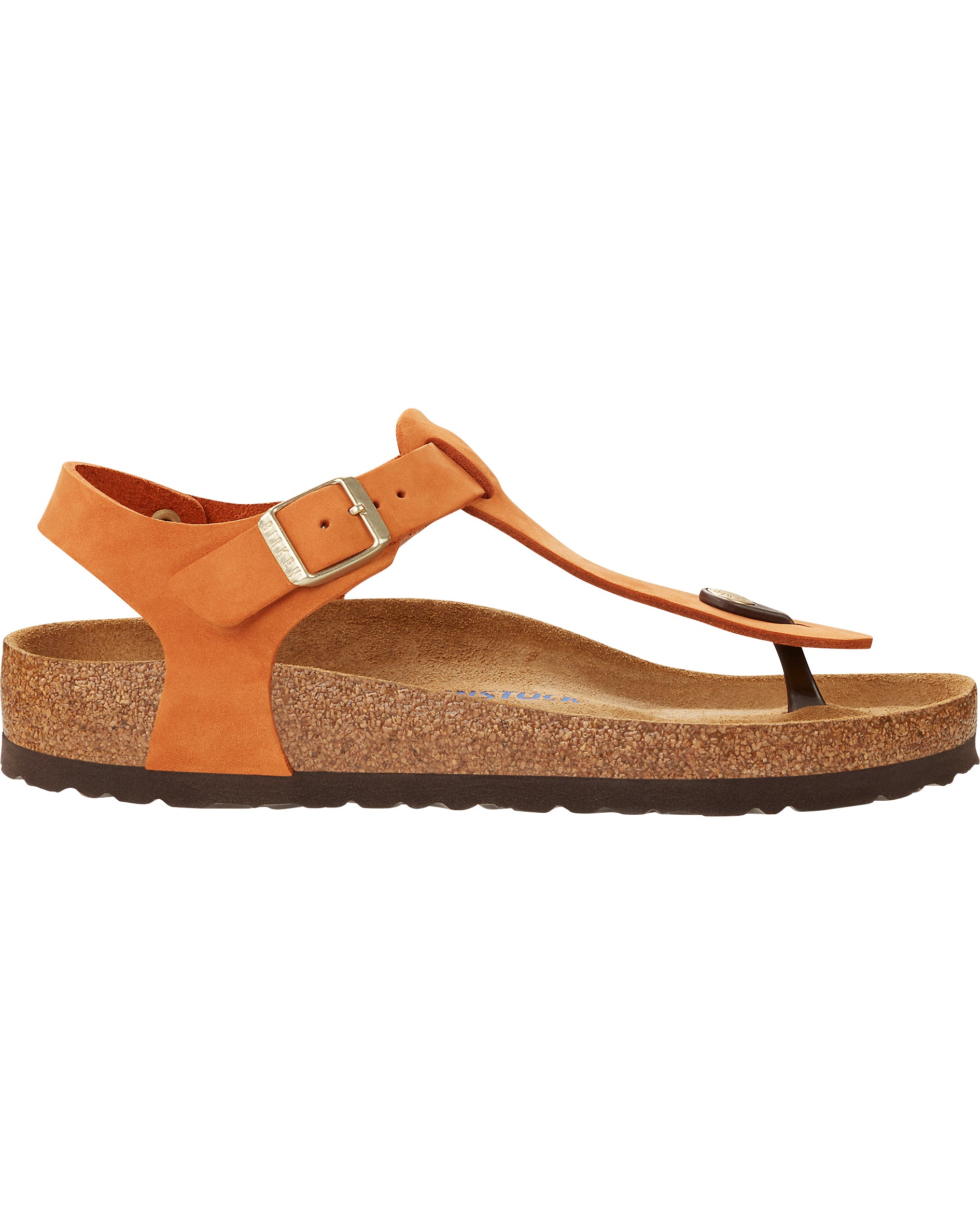 Kairo Soft Footbed Pecan Nubuck Leather Sandals