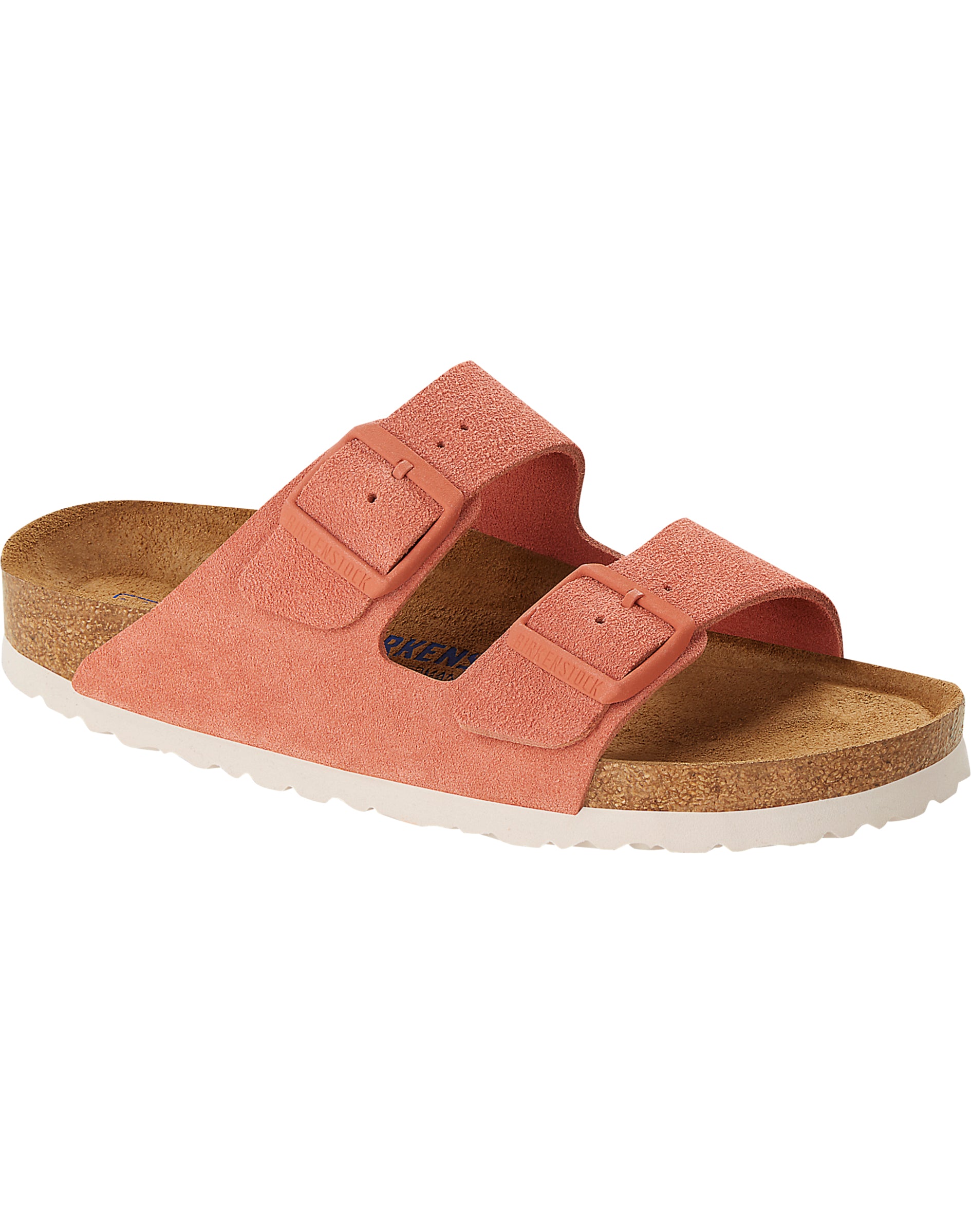 Birkenstock Arizona Platform Suede Leather Slide in Soft Pink & Taupe –  Gimres Shoes