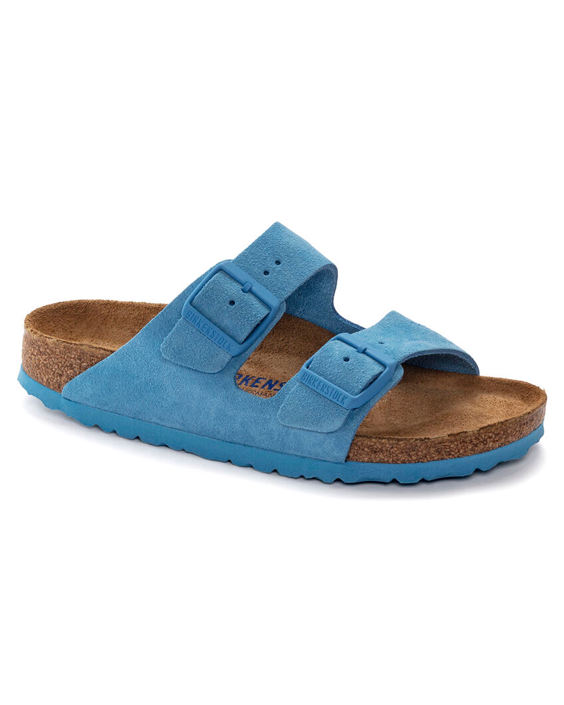 Arizona Soft Footbed Sky Blue Suede Leather Sandals