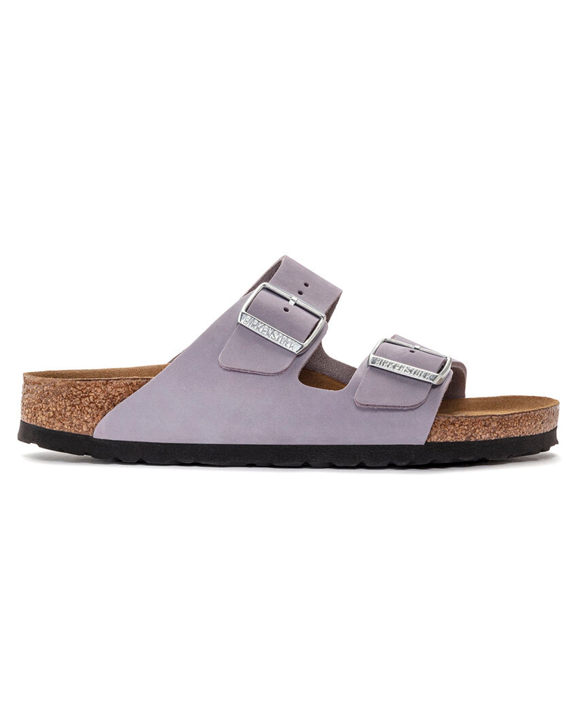 Arizona Soft Footbed Purple Fog Nubuck Leather Sandals