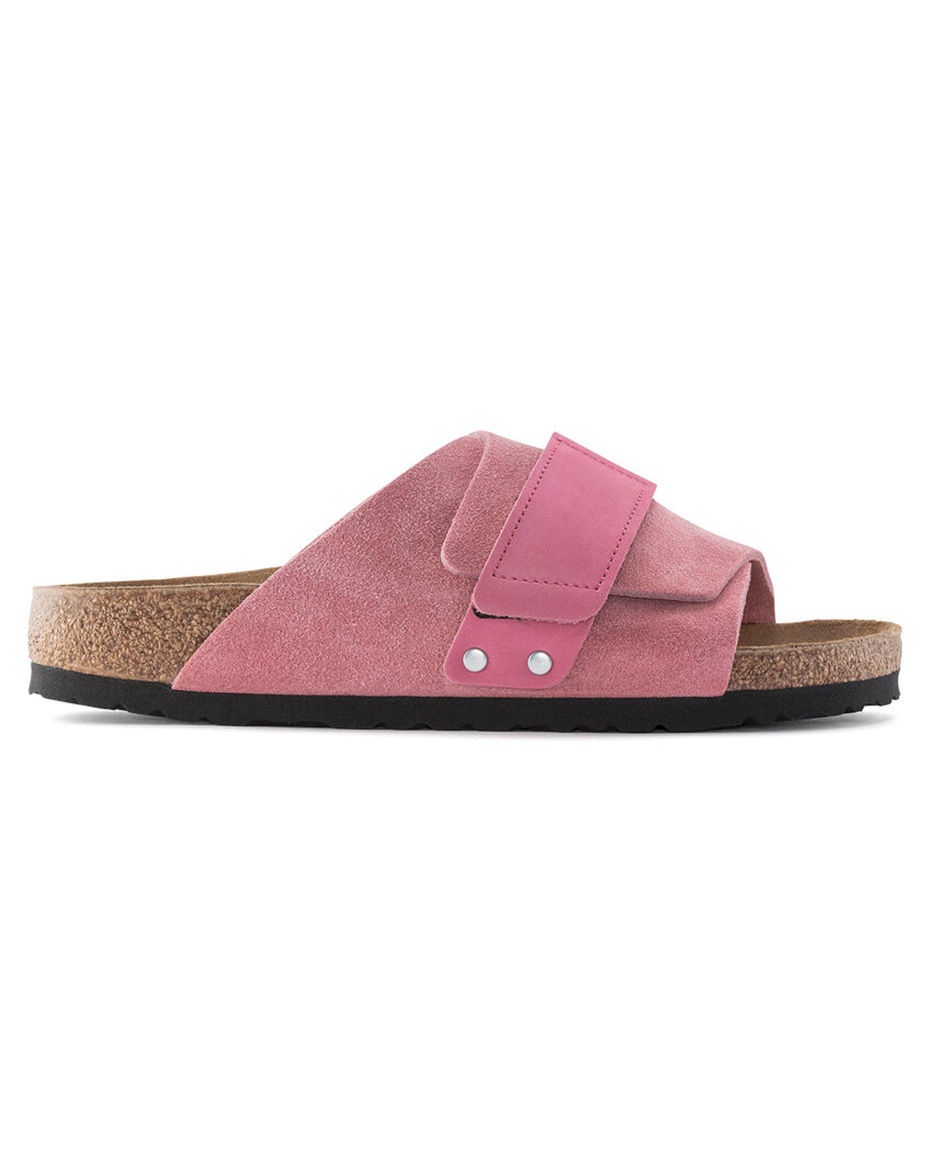 Kyoto Candy Pink Suede Leather Sandals