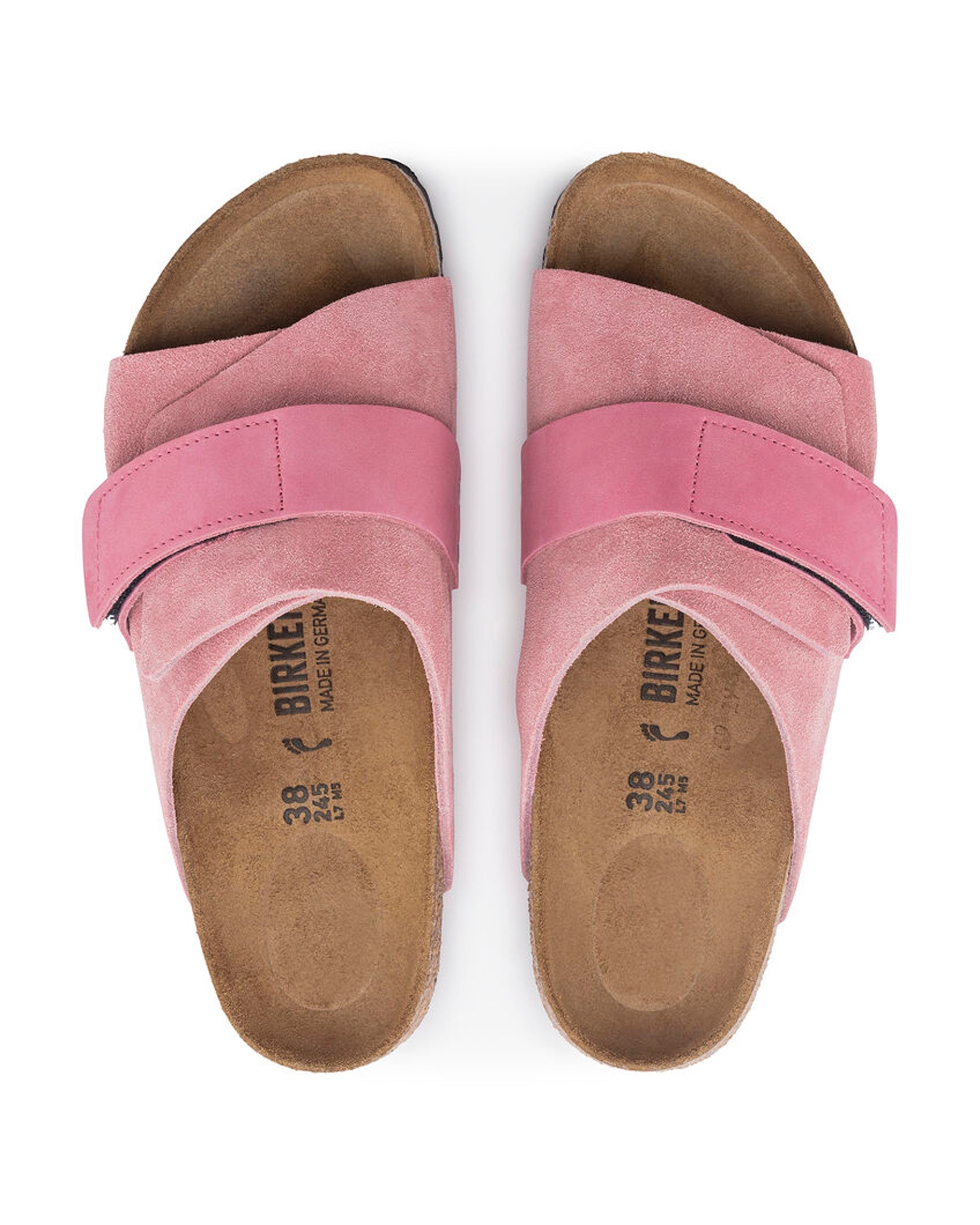 Kyoto Candy Pink Suede Leather Sandals