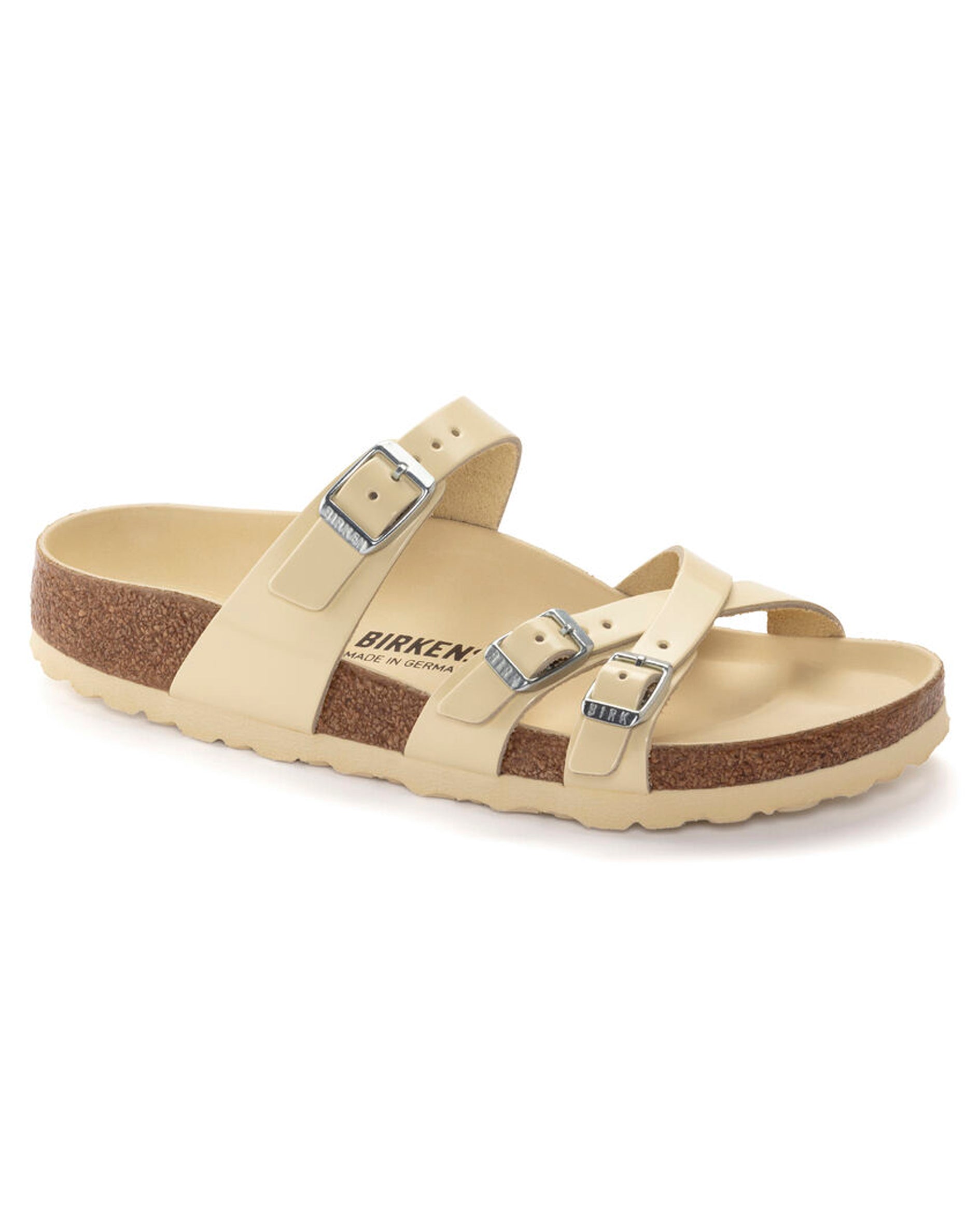 Franca High Shine Butter Leather Sandals