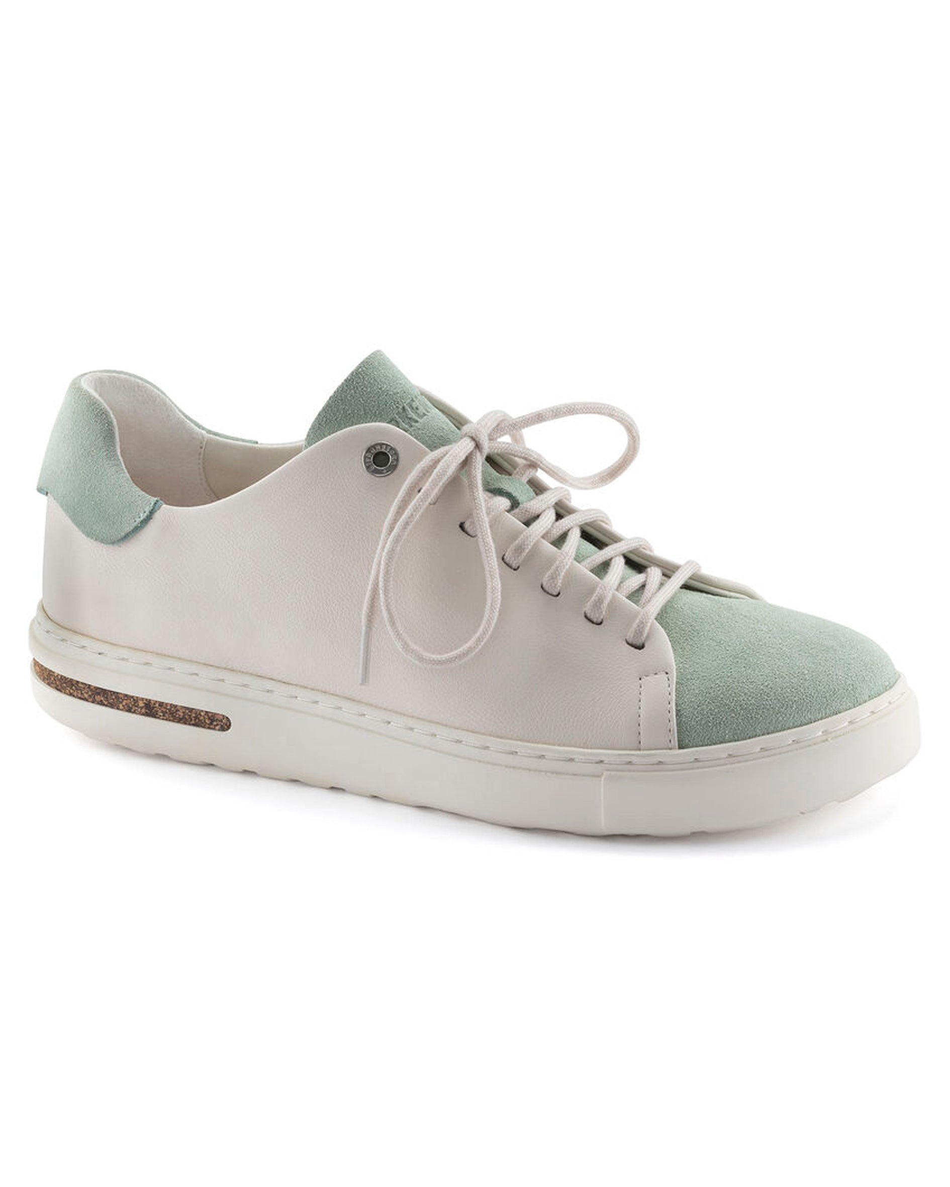 Bend Low Decon Pop Eggshell Matcha Leather Shoes