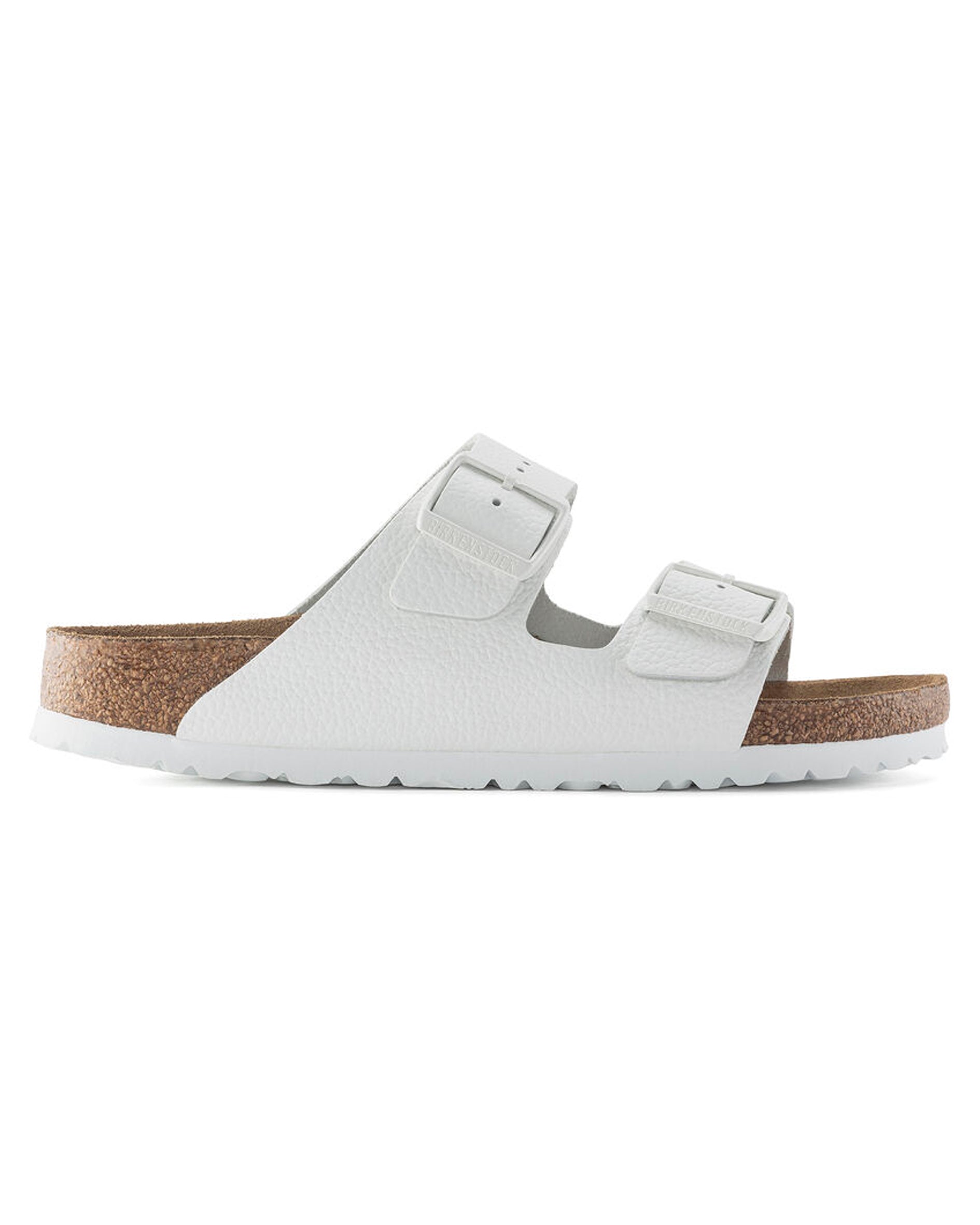 Arizona Soft Footbed White Leather Sandals