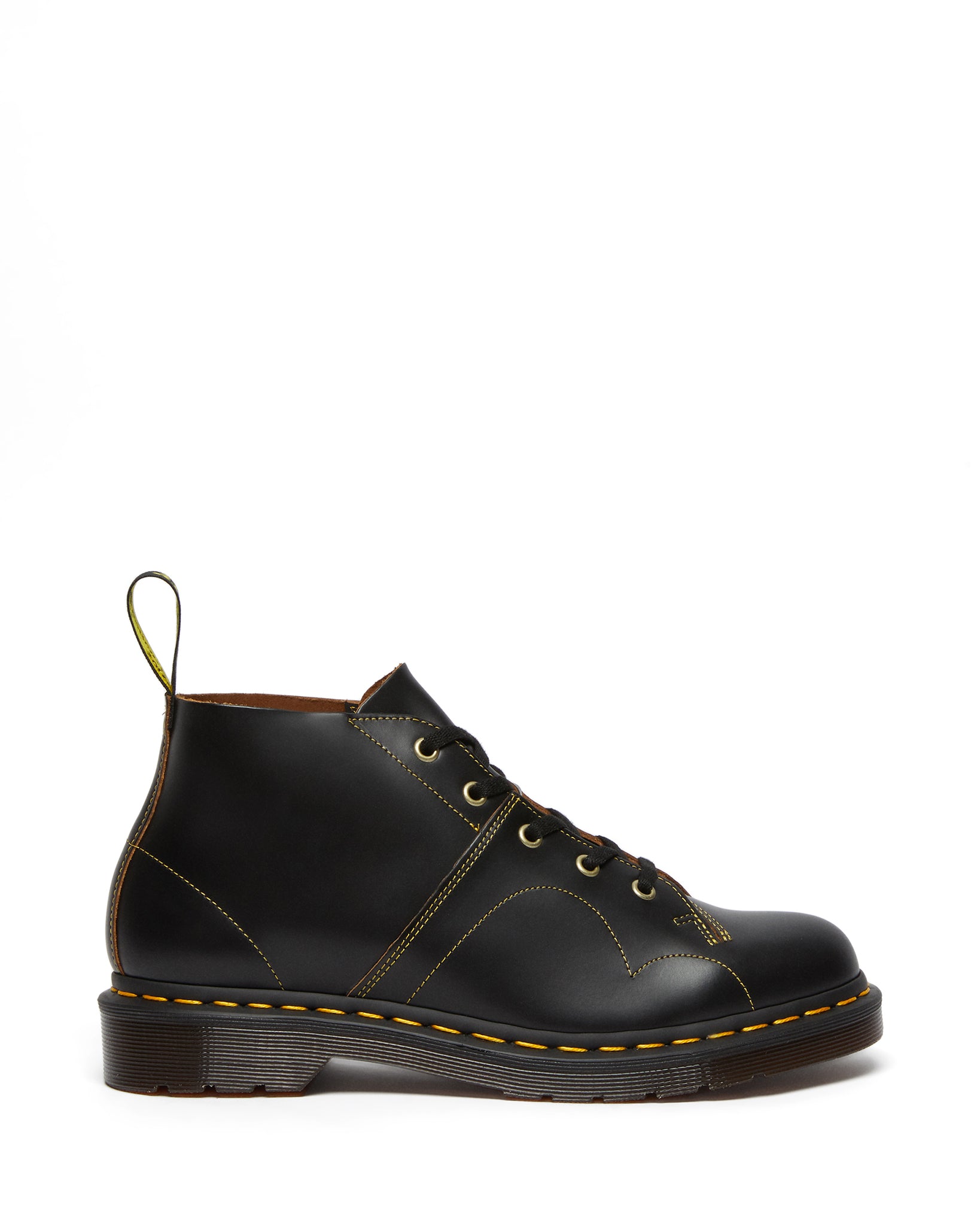 Archive Church Black Vintage Smooth Leather Monkey Boots
