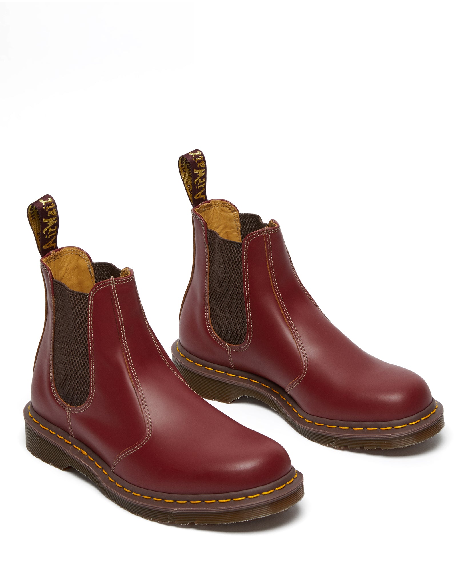 Made in England Vintage 2976 Oxblood Quilon Leather Chelsea Boots