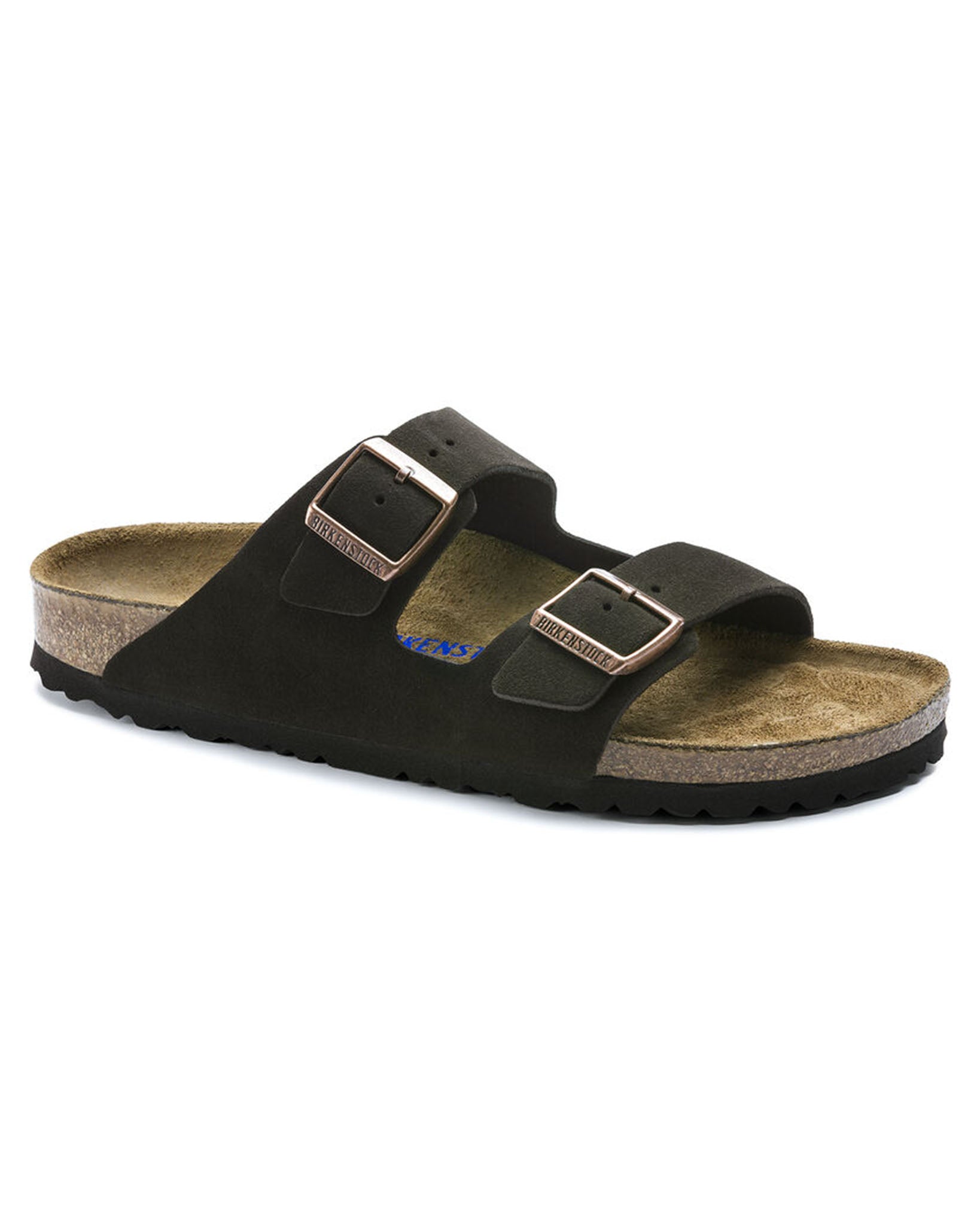 Arizona Soft Footbed Mocha Suede Leather Sandals