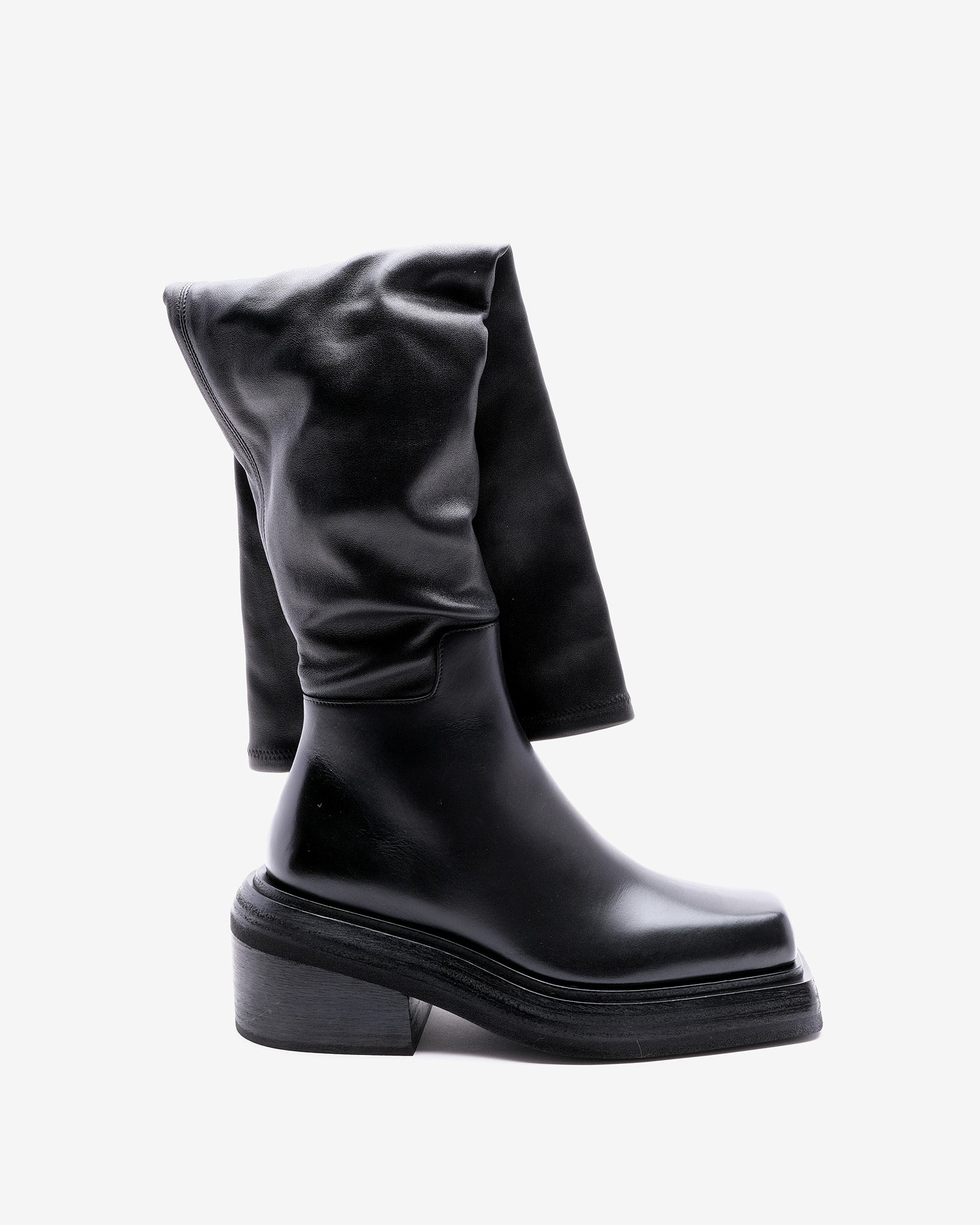 Cassetto MW6562 Black Leather Boots