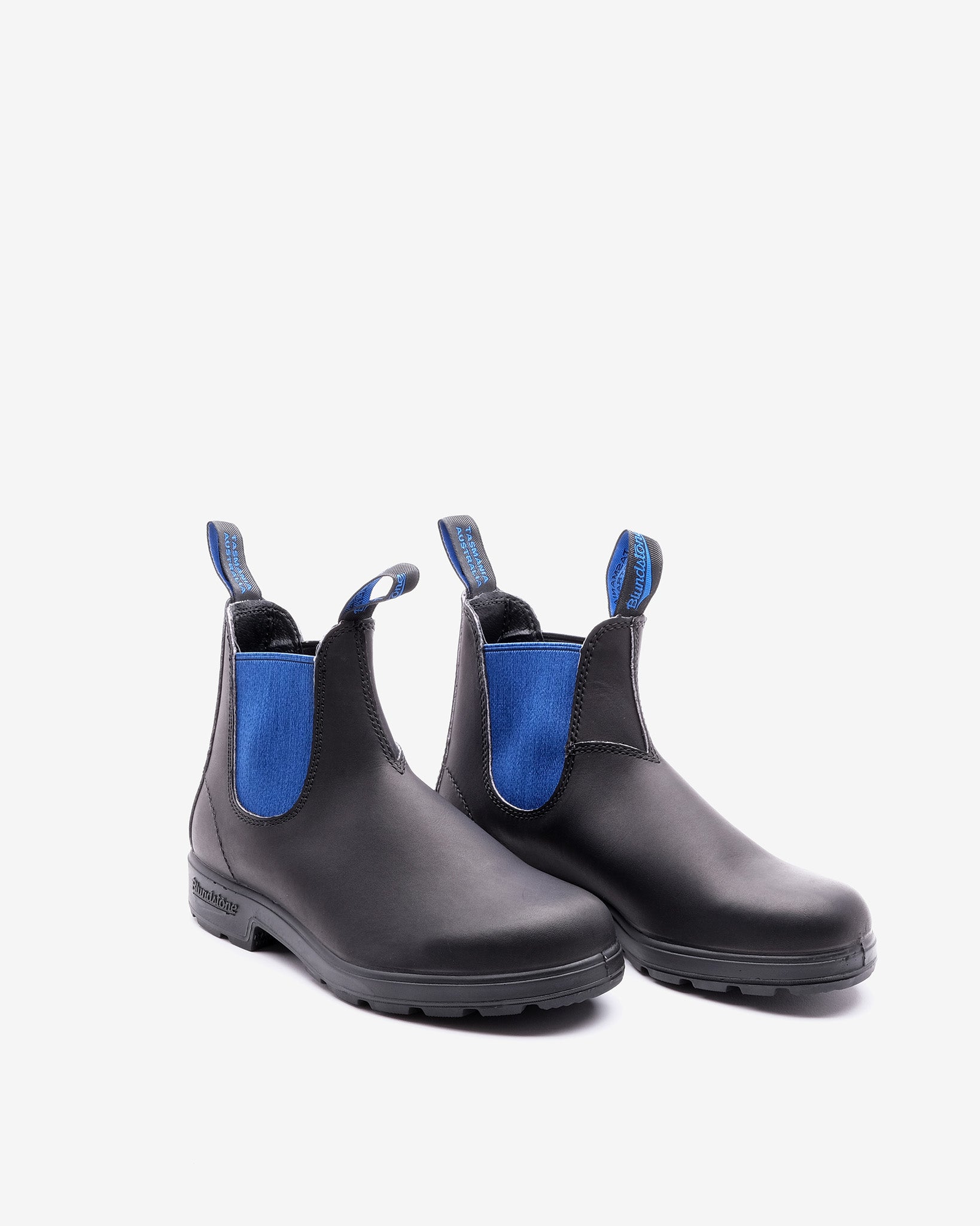 515 Black/Blue Leather Boots