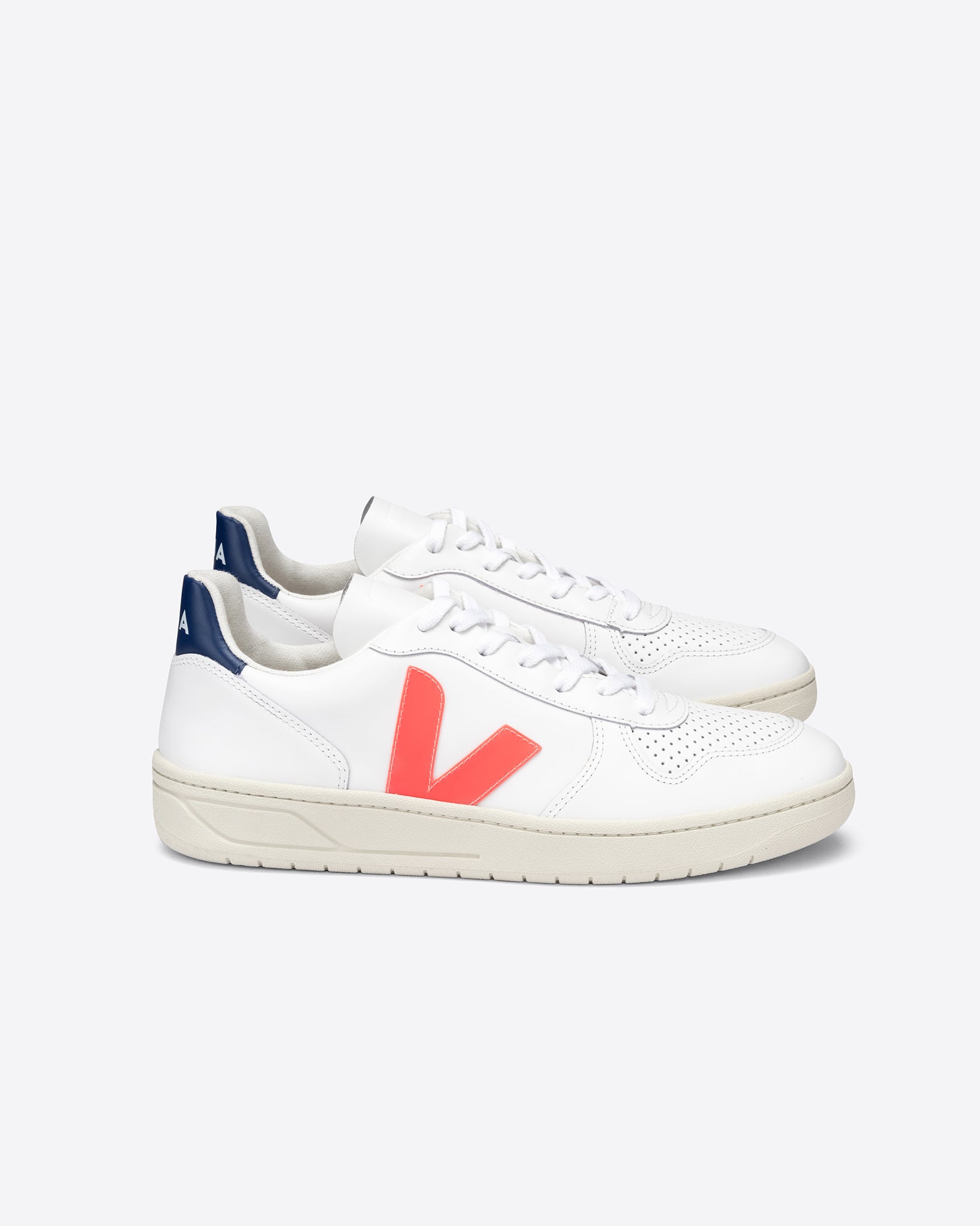 V-10 Extra White Orange Fluo Cobalt Sneakers